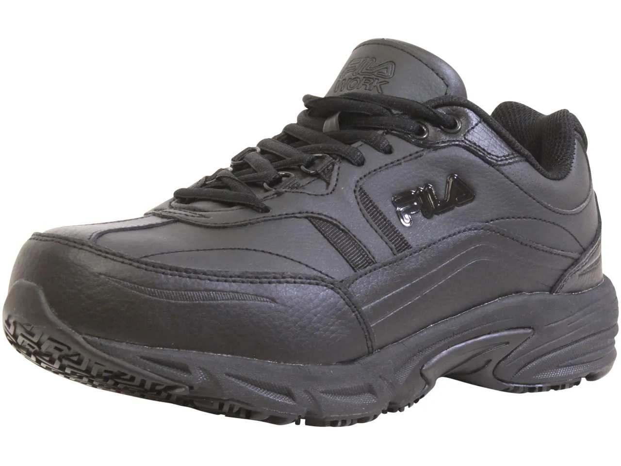 Fila Men's Memory Workshift Steel Toe Sneakers Slip Resistant Black Sz: 8.5EEEE