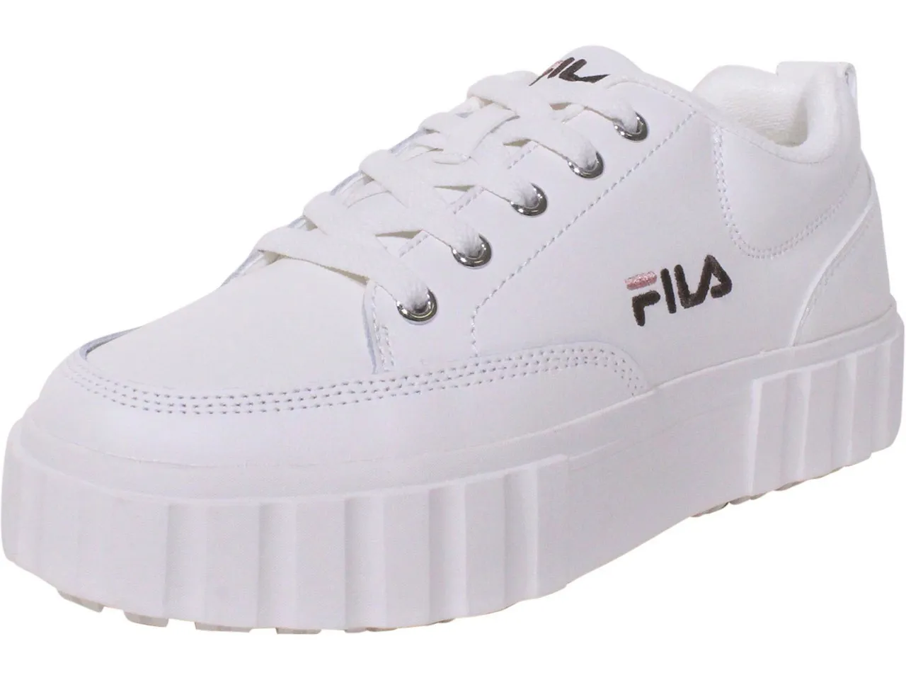 Fila Women's Sandblast Low Platform Sneakers Gardenia/Rose/Mahogany Sz: 10