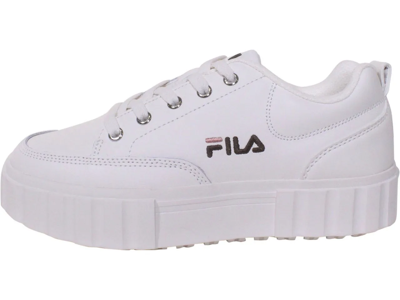 Fila Women's Sandblast Low Platform Sneakers Gardenia/Rose/Mahogany Sz: 10