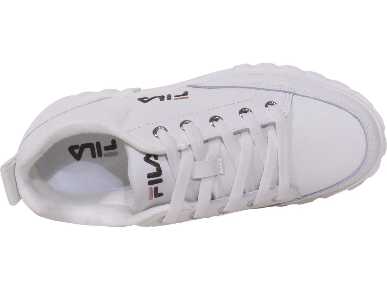 Fila Women's Sandblast Low Platform Sneakers Gardenia/Rose/Mahogany Sz: 10