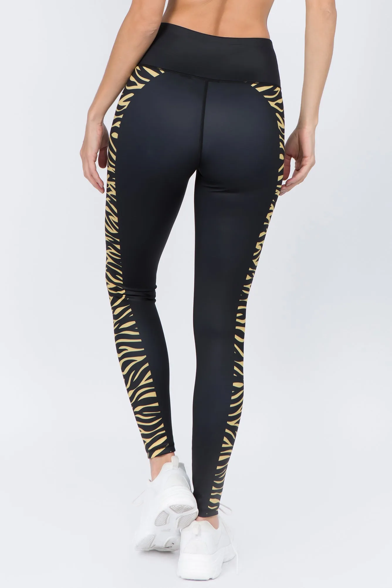 Find Your Wild Zebra Print Workout Leggings