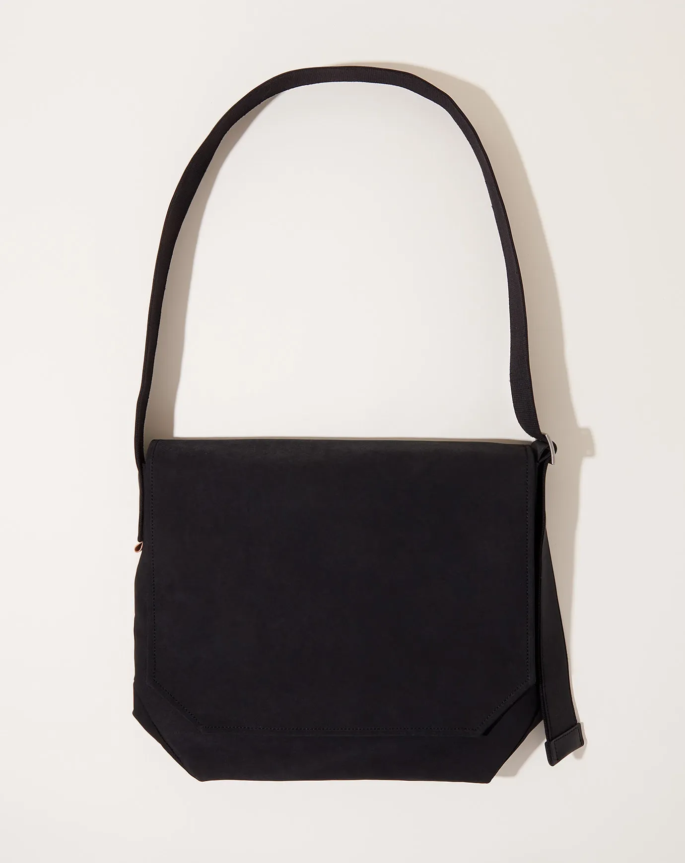 Flap Shoulder Bag in Black