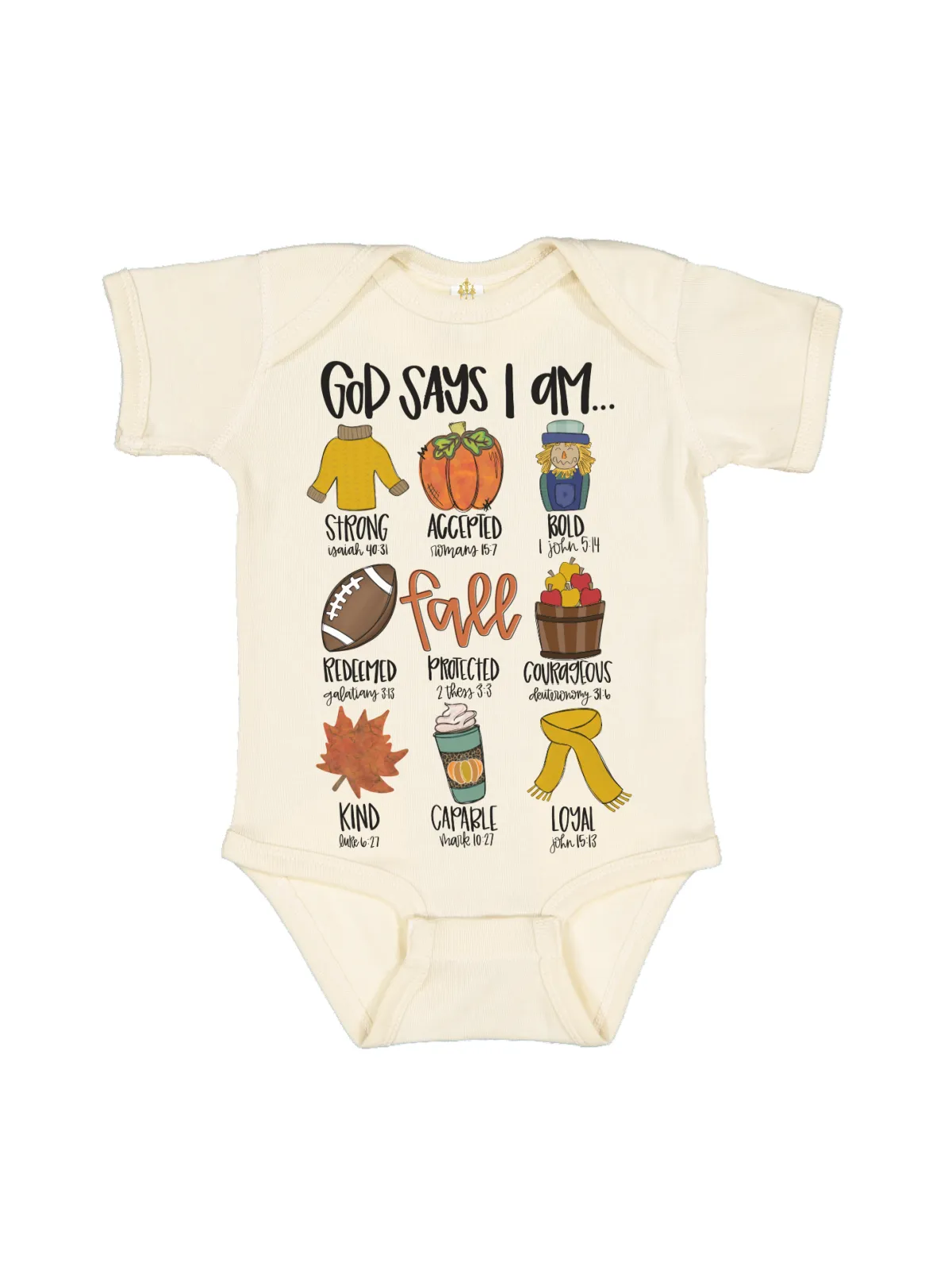 God Says I Am Baby Bodysuit + Infant Romper