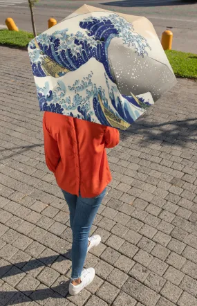 Great Wave Automatic Foldable Umbrella