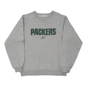 Green Bay Packers Reebok NFL Sweatshirt - Medium Grey Cotton Blend