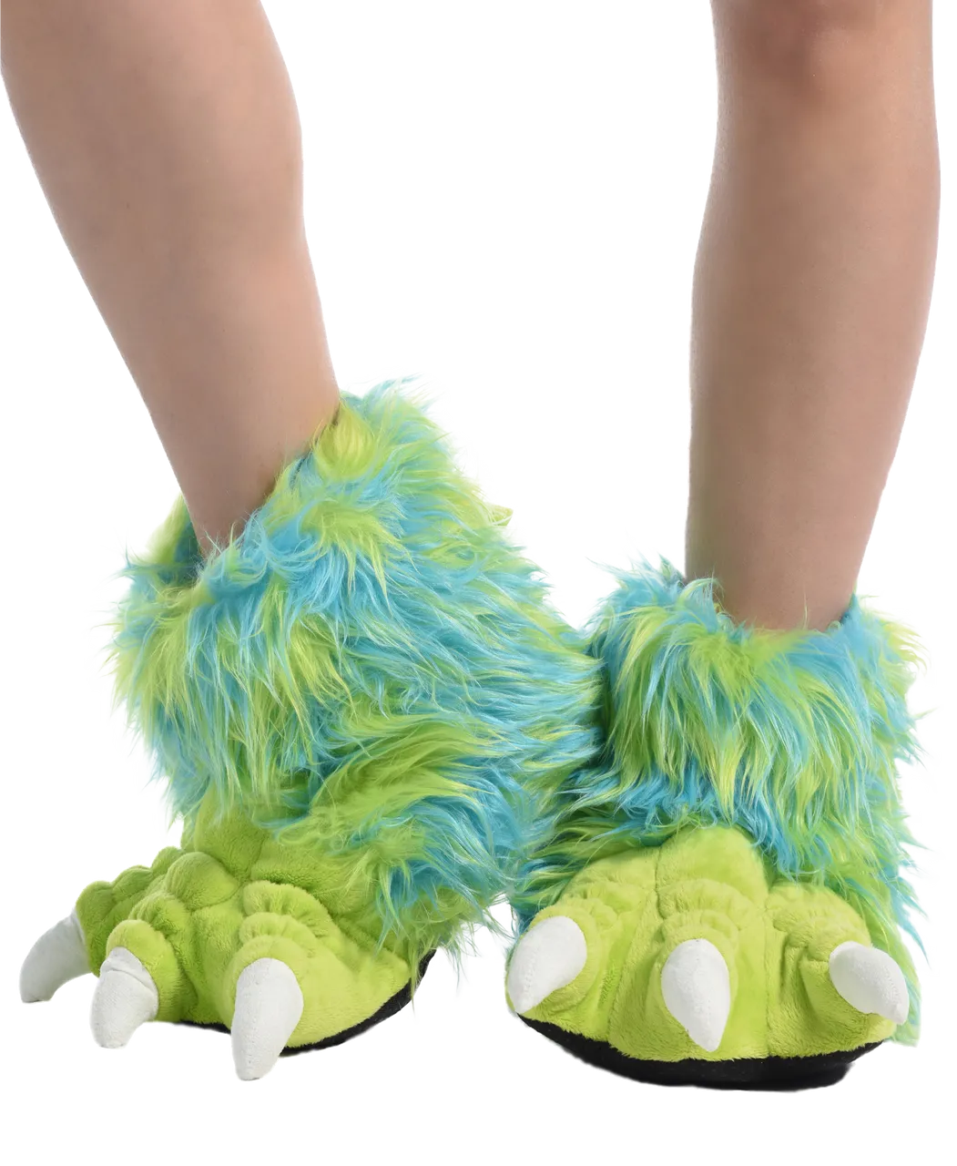 Green Monster Kid and Adult Paw Slipper