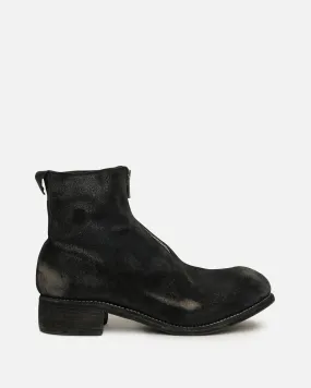 Guidi PL1 RU Resin Coated Front Zip Boot in Black