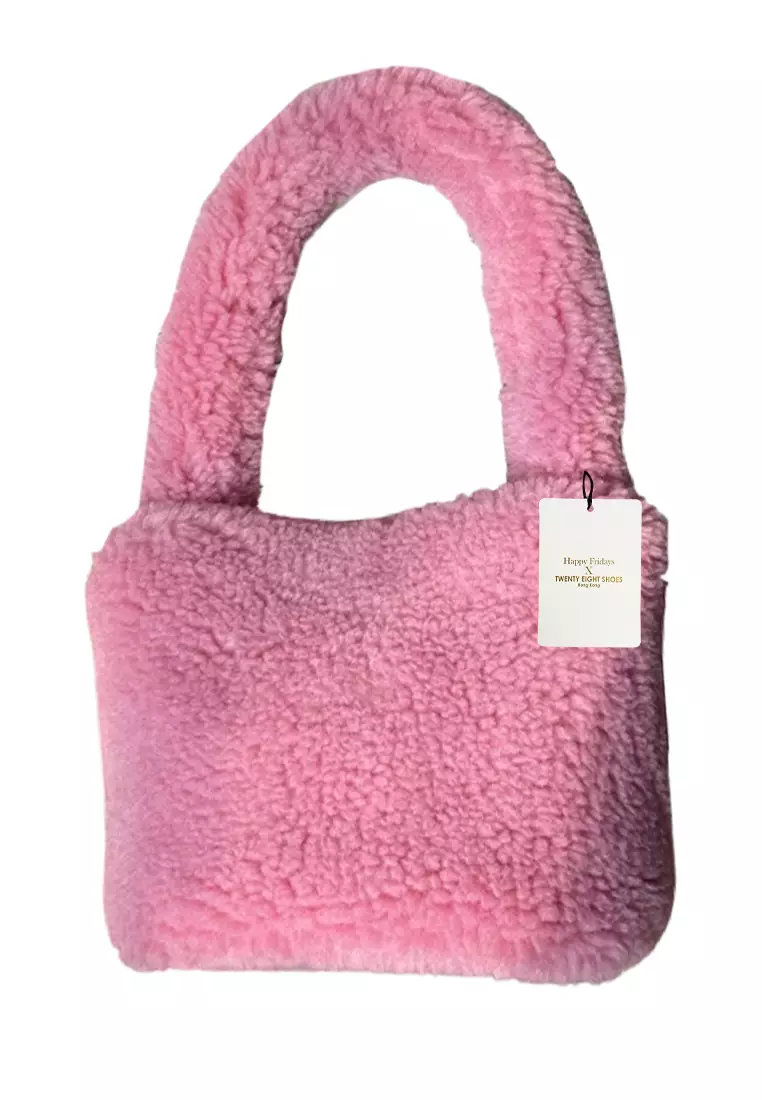 HAPPY FRIDAYS Plush Round Cylinder Handbag JQ-W689