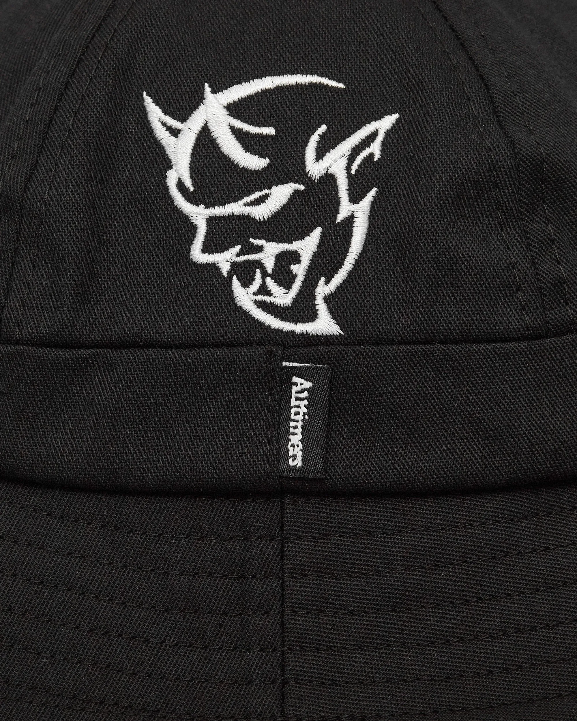 Hell Demon Embroidered Bucket Hat Black