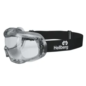 Hellberg 24034 Neon Clear Anti Fog/Scratch Safety Goggles