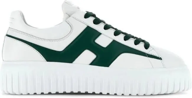 Hogan H-Stripes leather sneakers White