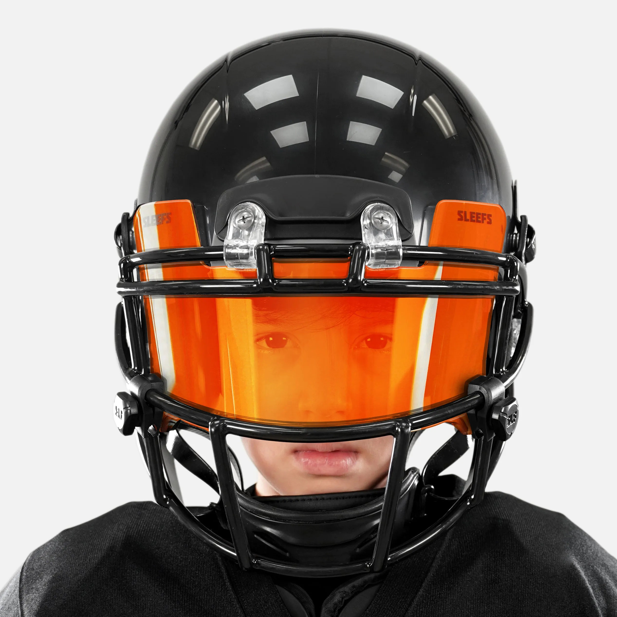 Hue Orange Helmet Eye-Shield Visor for Kids