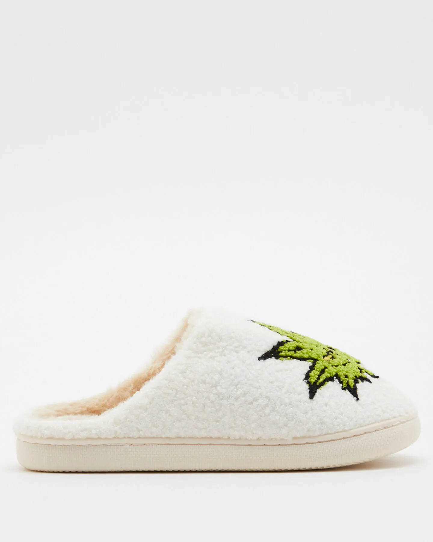 Huf Greench Buddy Fuzzy Slipper - Natural | SurfStitch