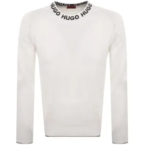 HUGO Smarlo Knit Jumper White