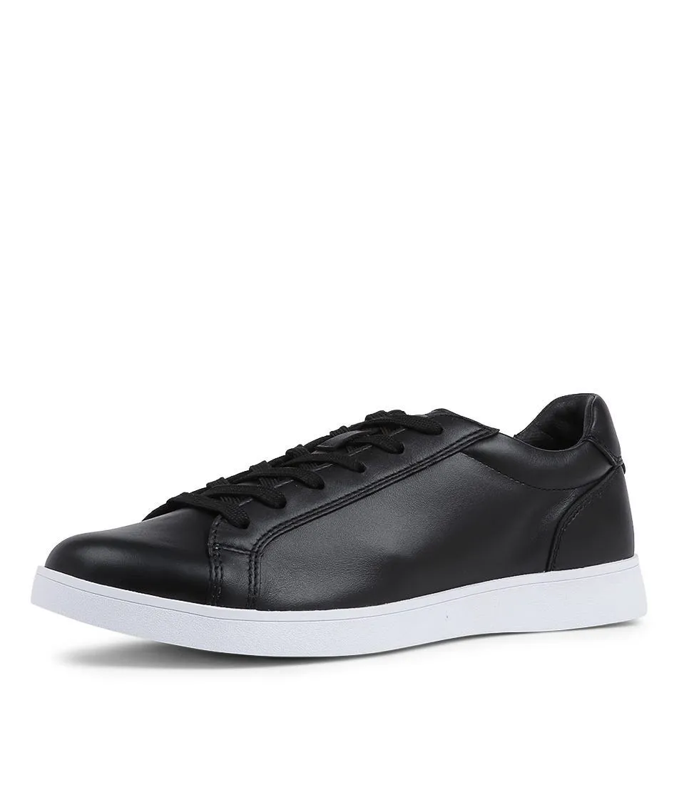 HUSH PUPPIES 301794 Mystic Black White Leather Sneakers