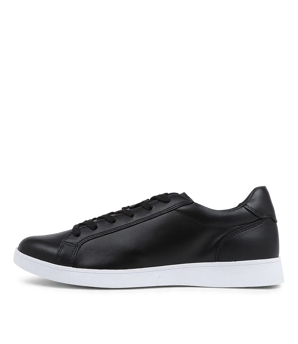 HUSH PUPPIES 301794 Mystic Black White Leather Sneakers