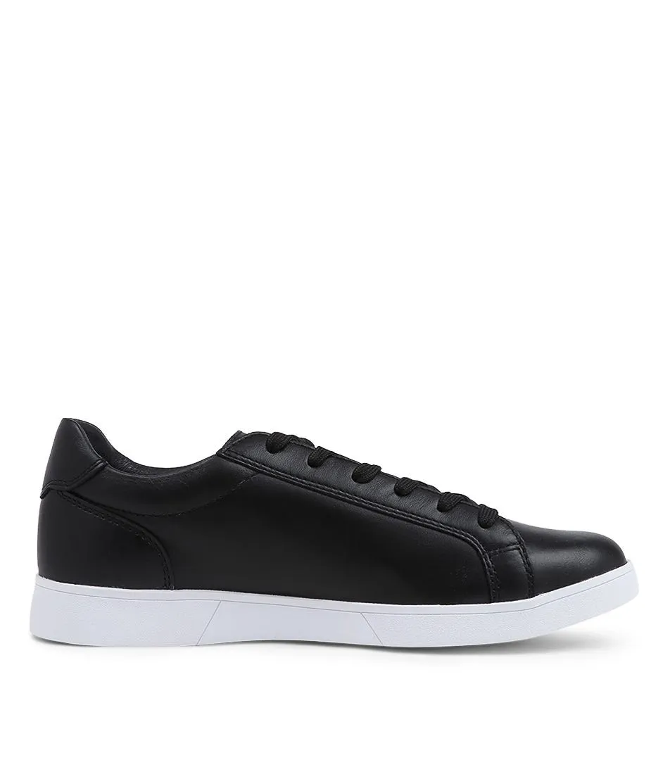 HUSH PUPPIES 301794 Mystic Black White Leather Sneakers