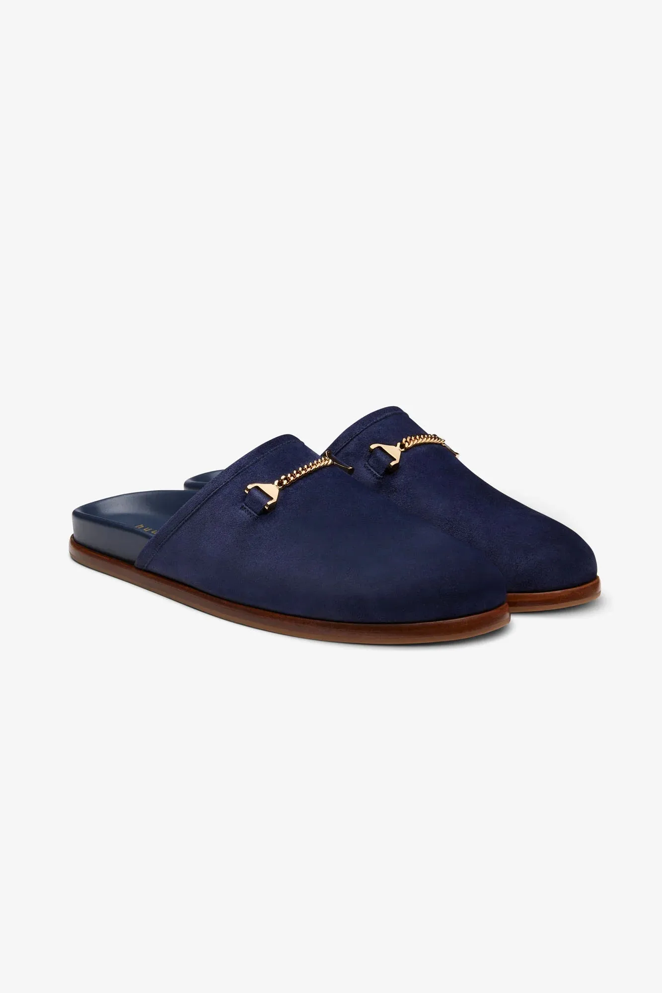 Hyusto   Quincy Slipper Dark Blue Suede