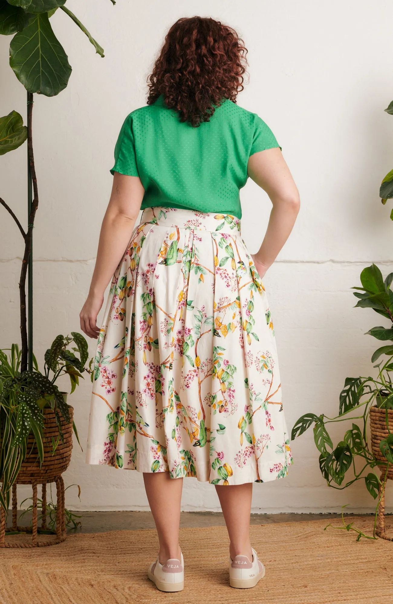 Jemima Gardenia Bird Skirt