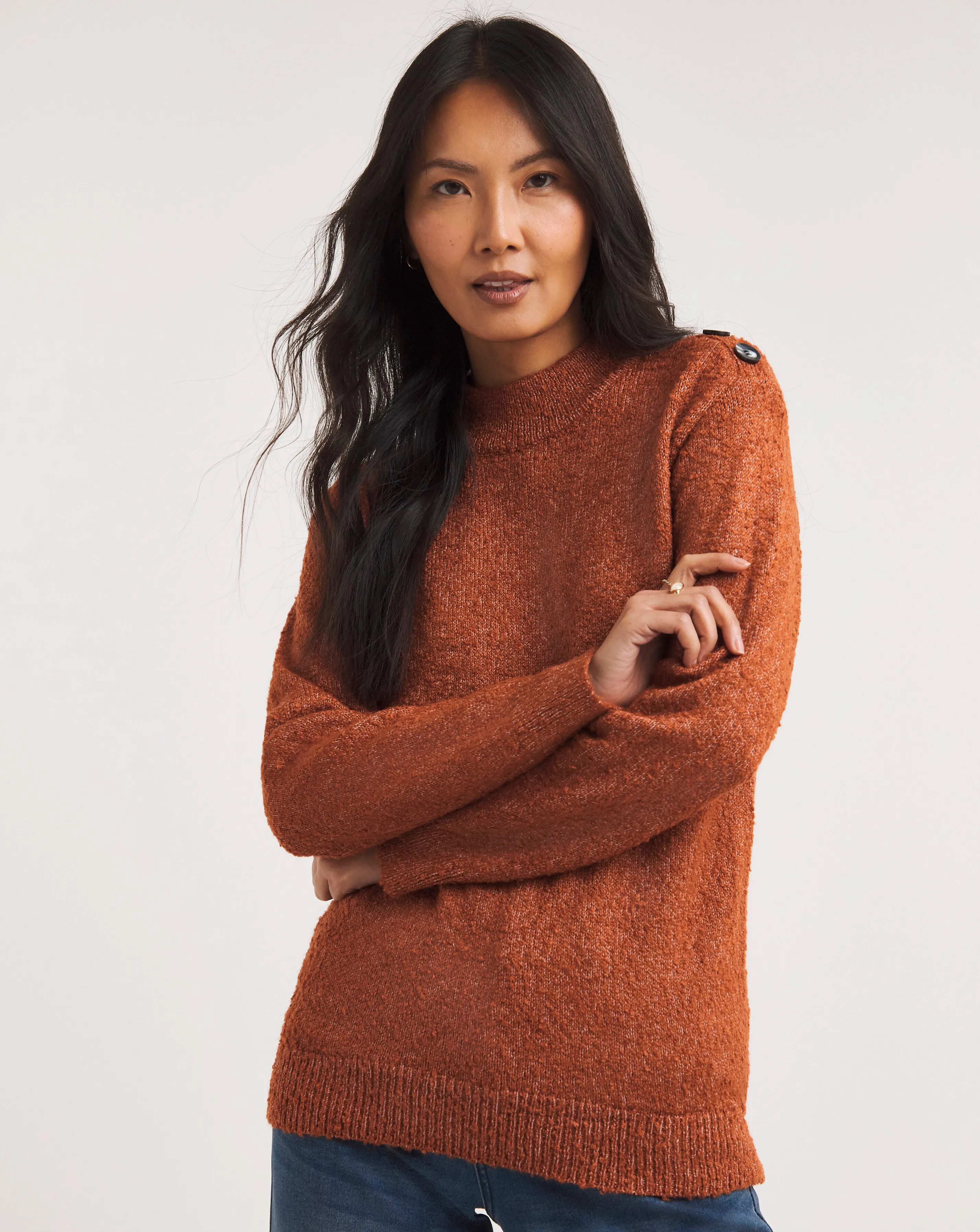 Julipa Boucle Button Jumper