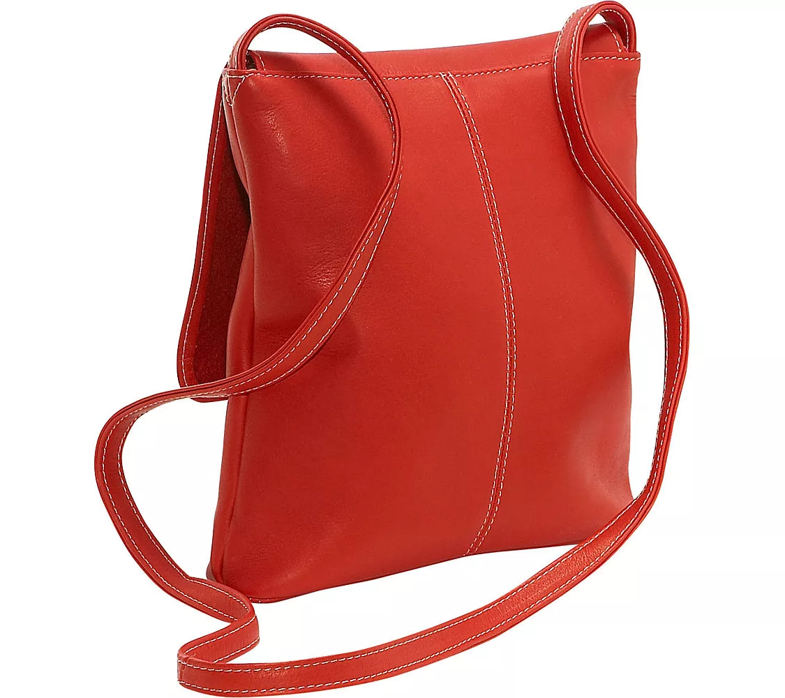 Le Donne Leather Vertical Large Flap-Over Bag