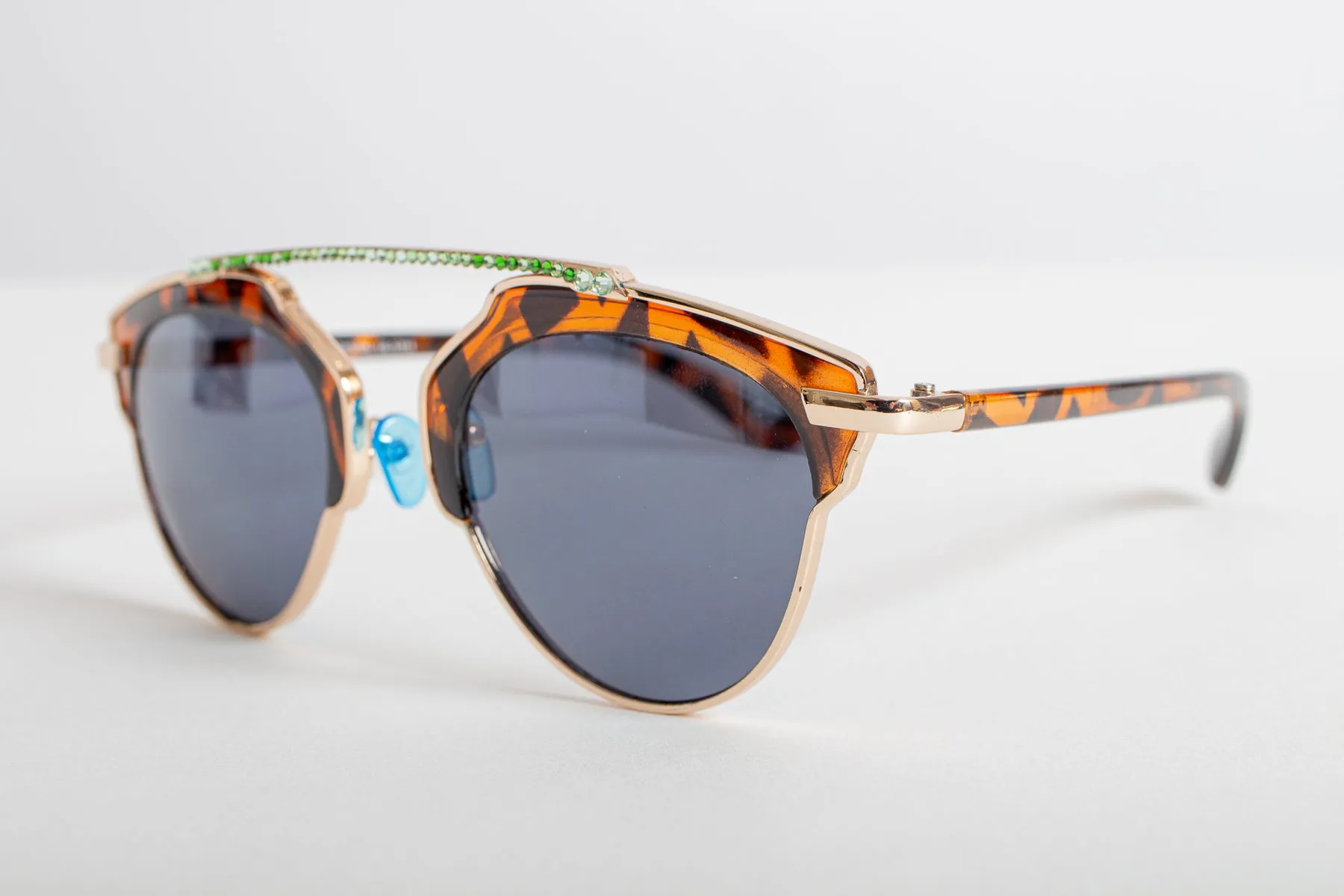 Leopard Crystal Sunglasses