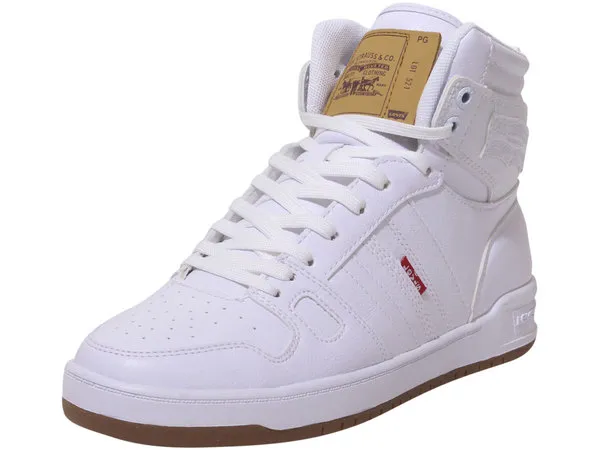 Levi's Men's 521-BB-HI-Pebbled-UL Sneakers High Top White/Gum Sz: 12 519708