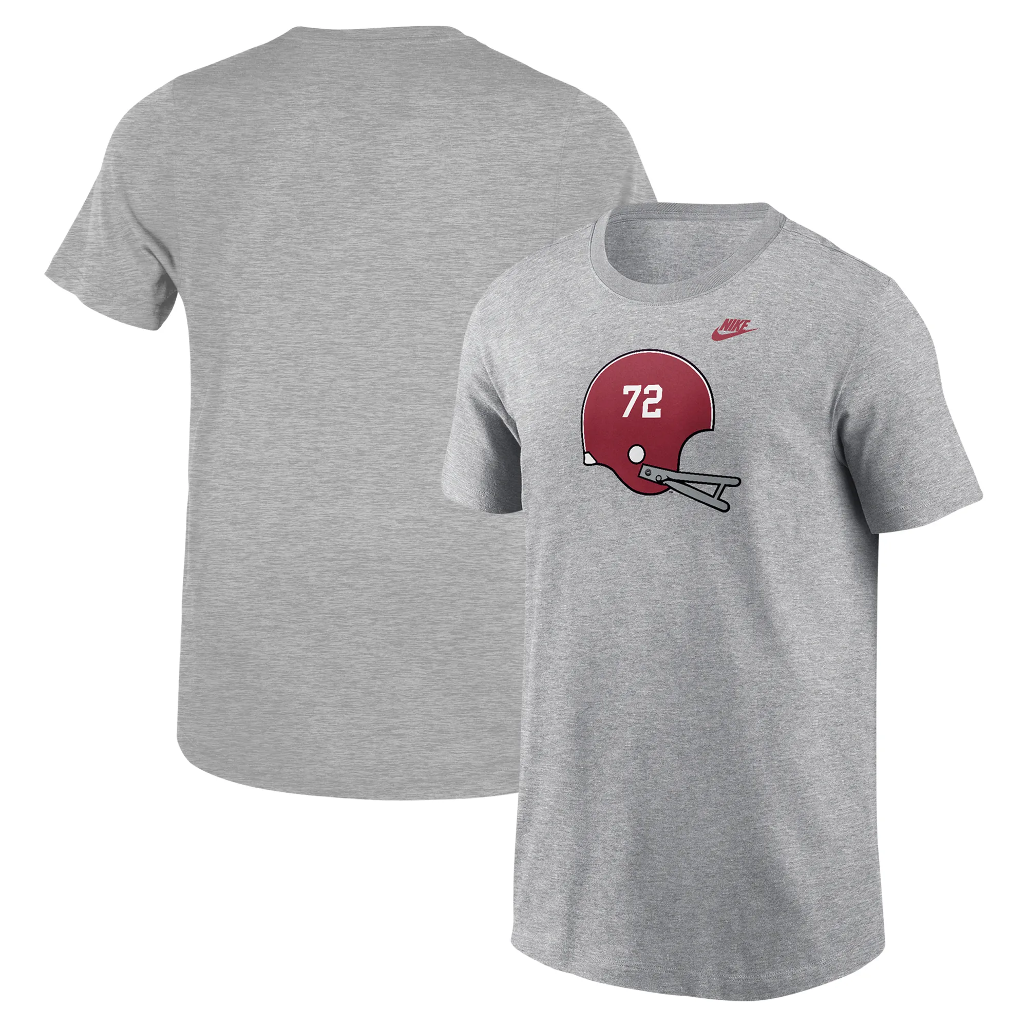 Lids Youth Nike Heather Gray Alabama Crimson Tide Helmet T-Shirt