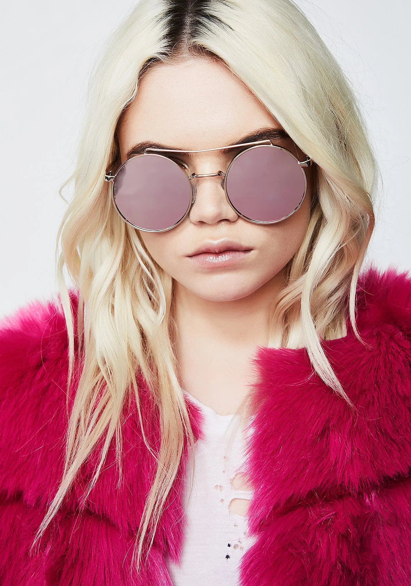 Lookin’ For Ya Round Sunglasses-