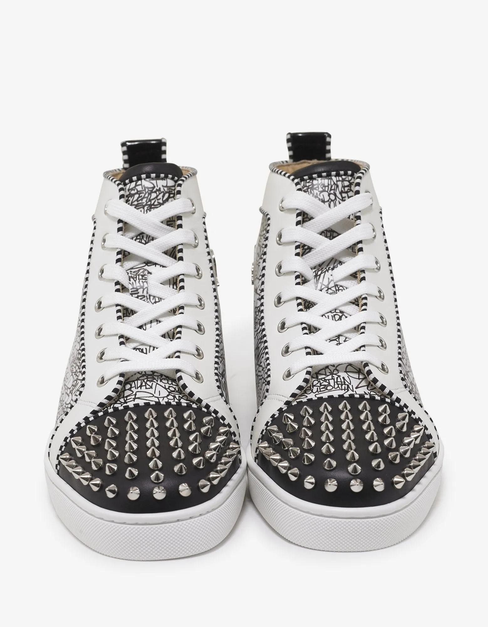 Lou Spikes Orlato Flat Caligraf High Top Trainers