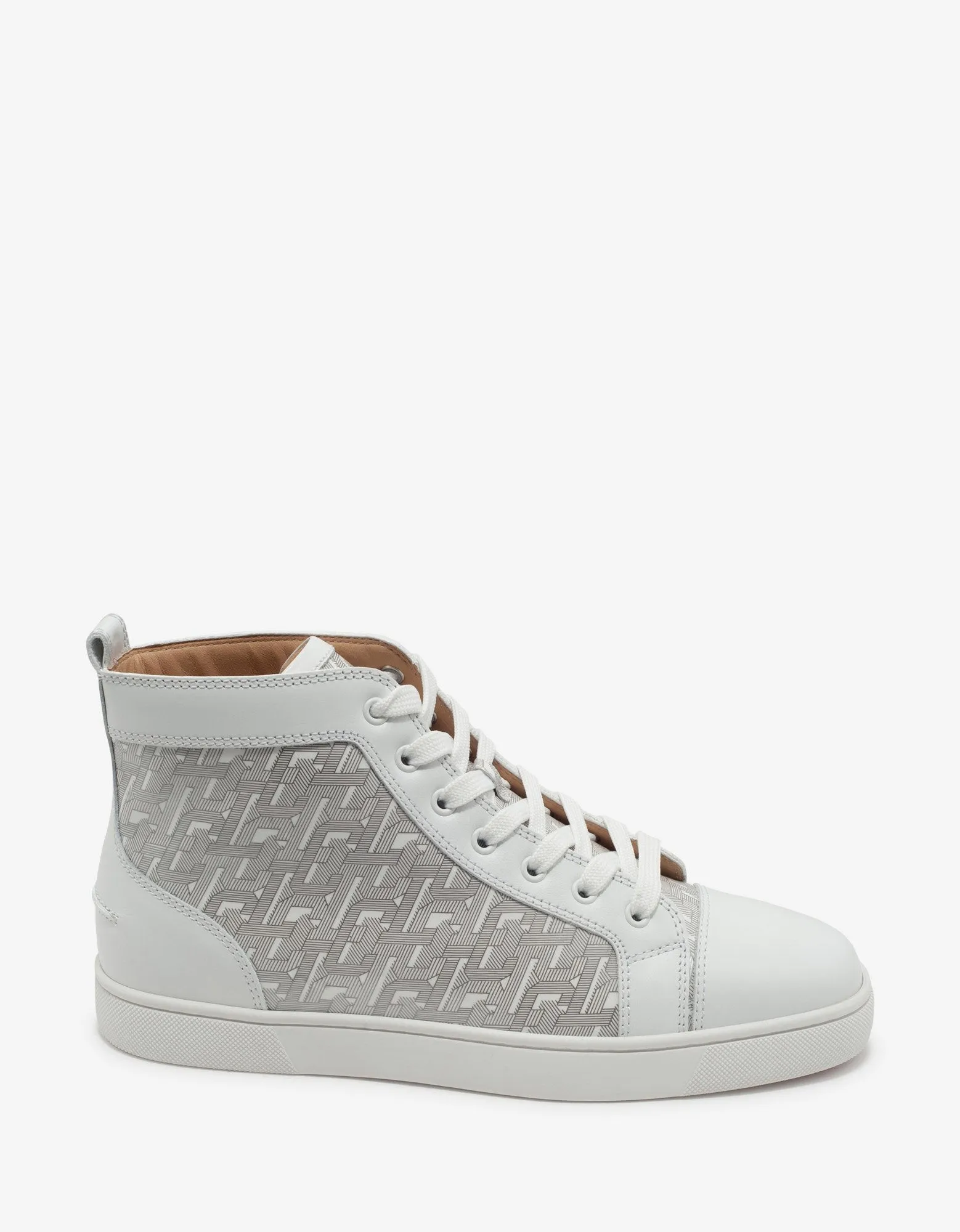 Louis CL Motif White High Top Trainers -