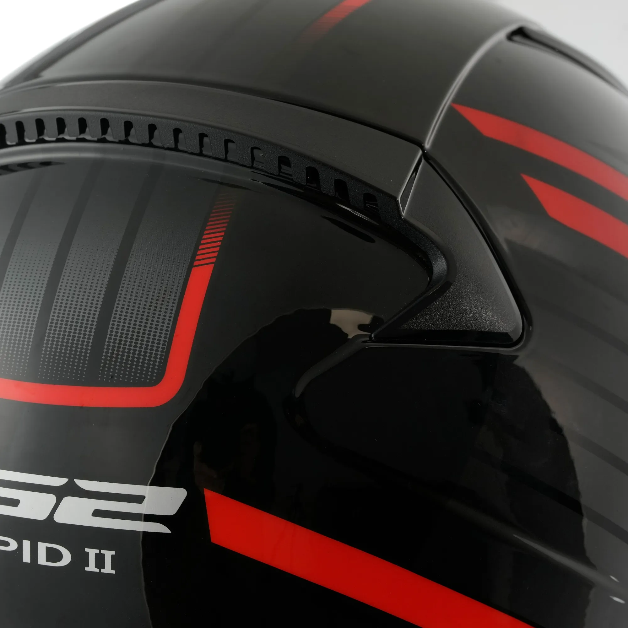 LS2 FF353 Rapid II Circuit Helmet - Black/Red