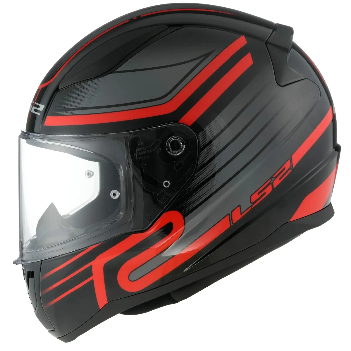 LS2 FF353 Rapid II Circuit Helmet - Black/Red