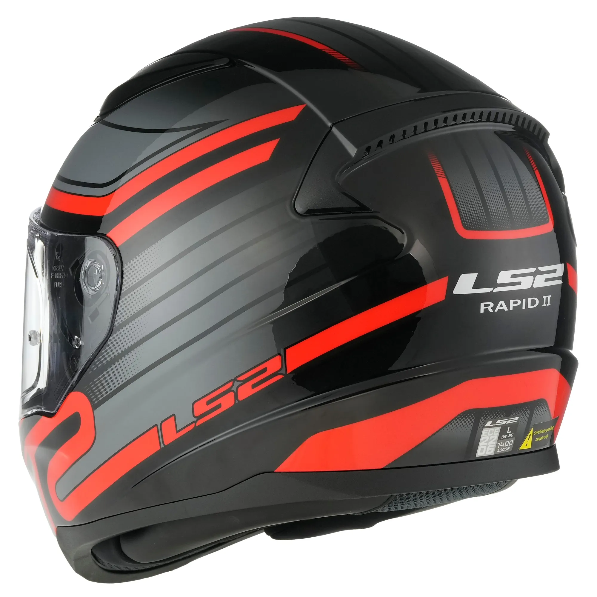 LS2 FF353 Rapid II Circuit Helmet - Black/Red