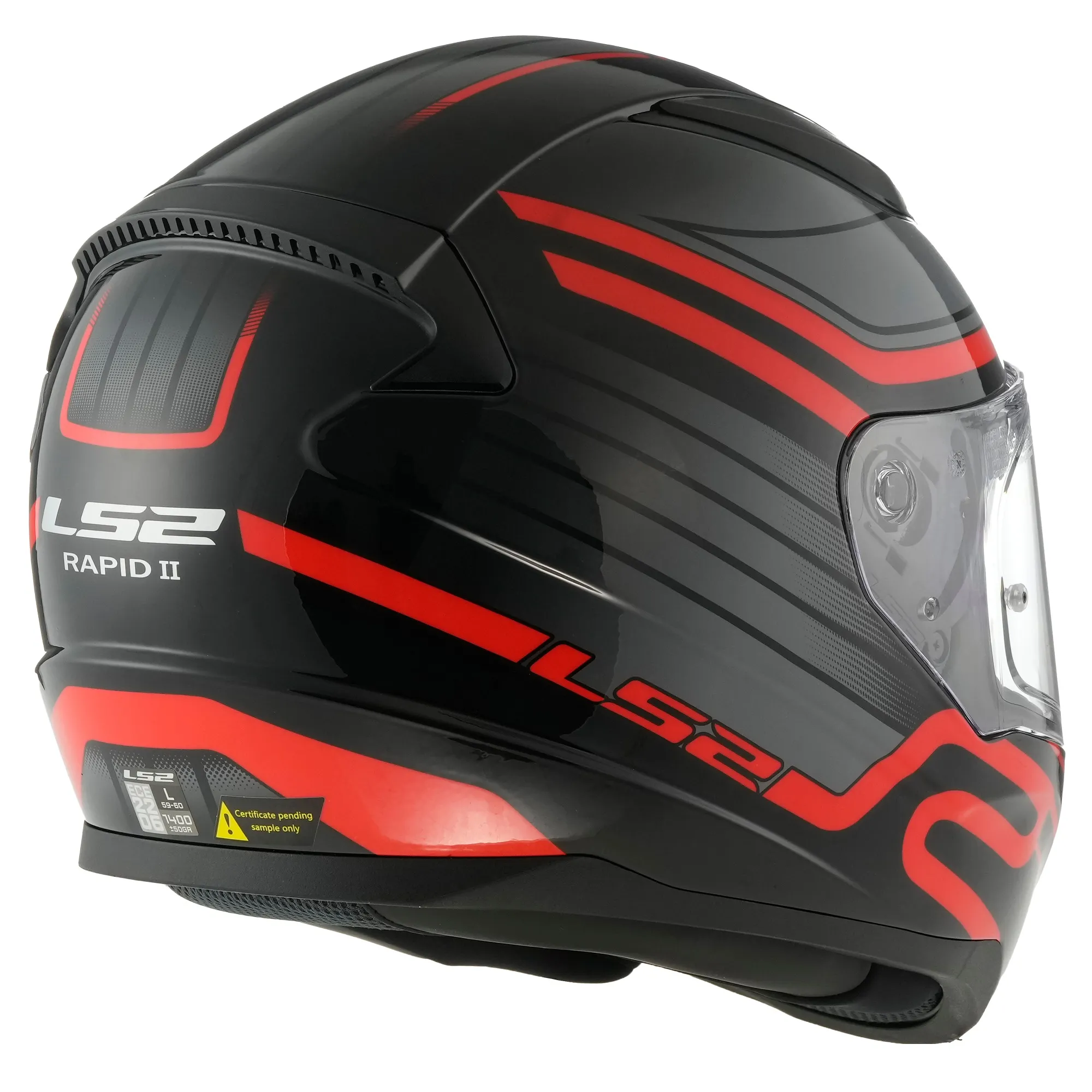 LS2 FF353 Rapid II Circuit Helmet - Black/Red