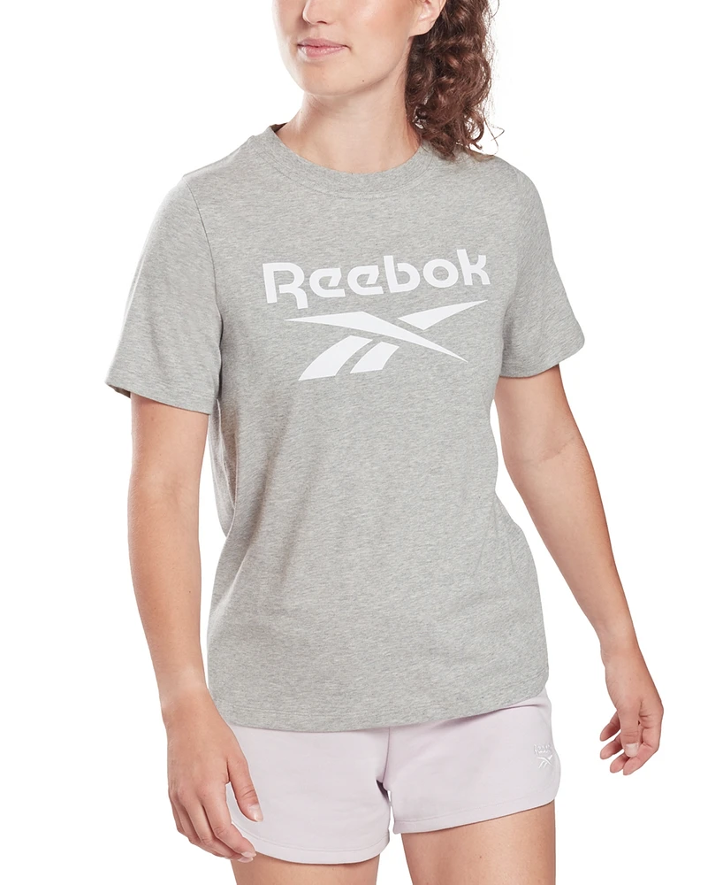 Macy's Reebok Women's Short Sleeve Logo Graphic T-Shirt