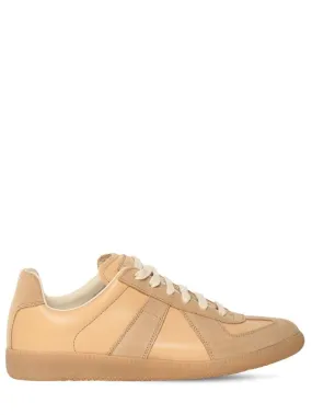 Maison Margiela   20mm Replica leather & suede sneakers 