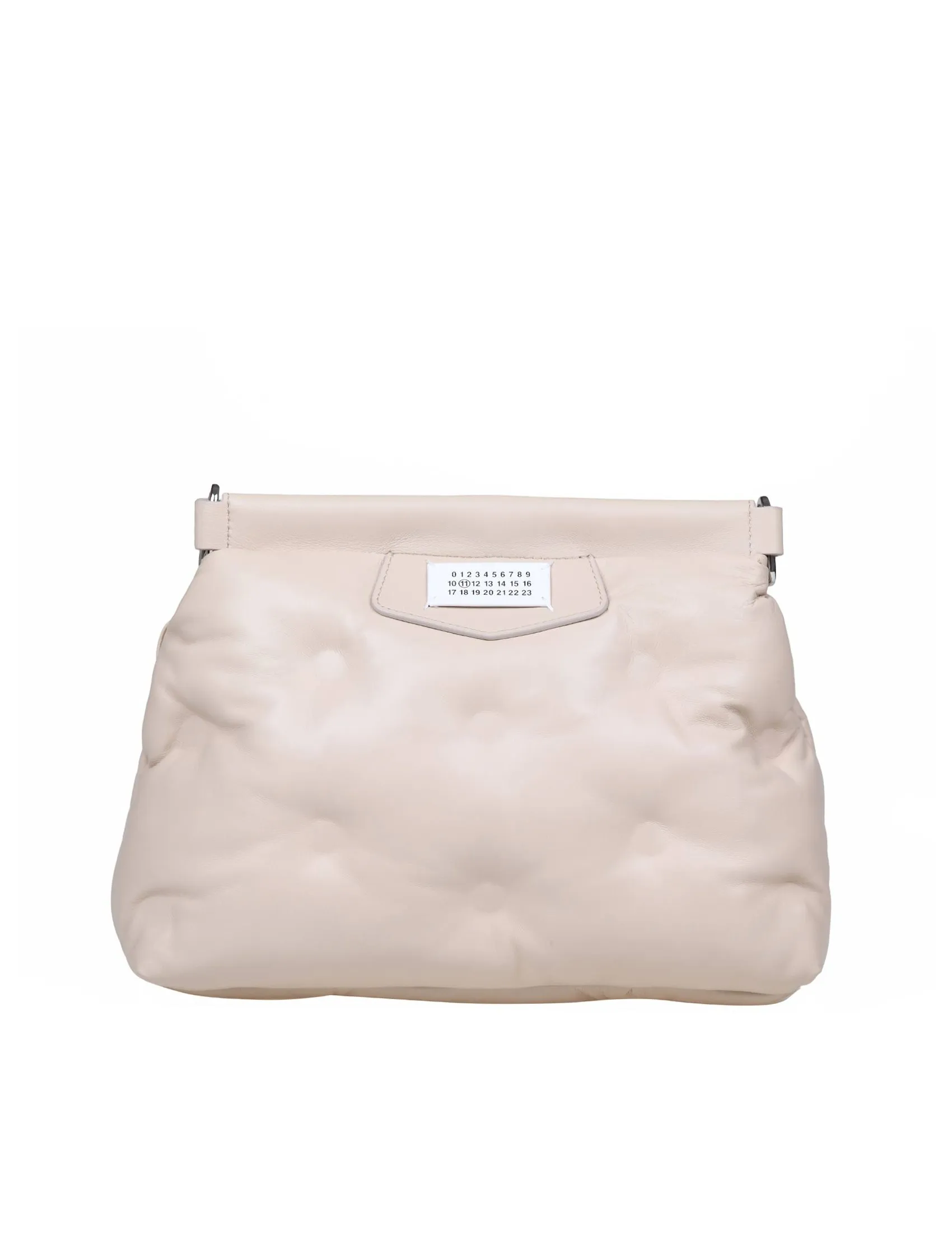 MAISON MARGIELA SHOULDER BAG IN MATELASSE' LEATHER ALMOND COLOR