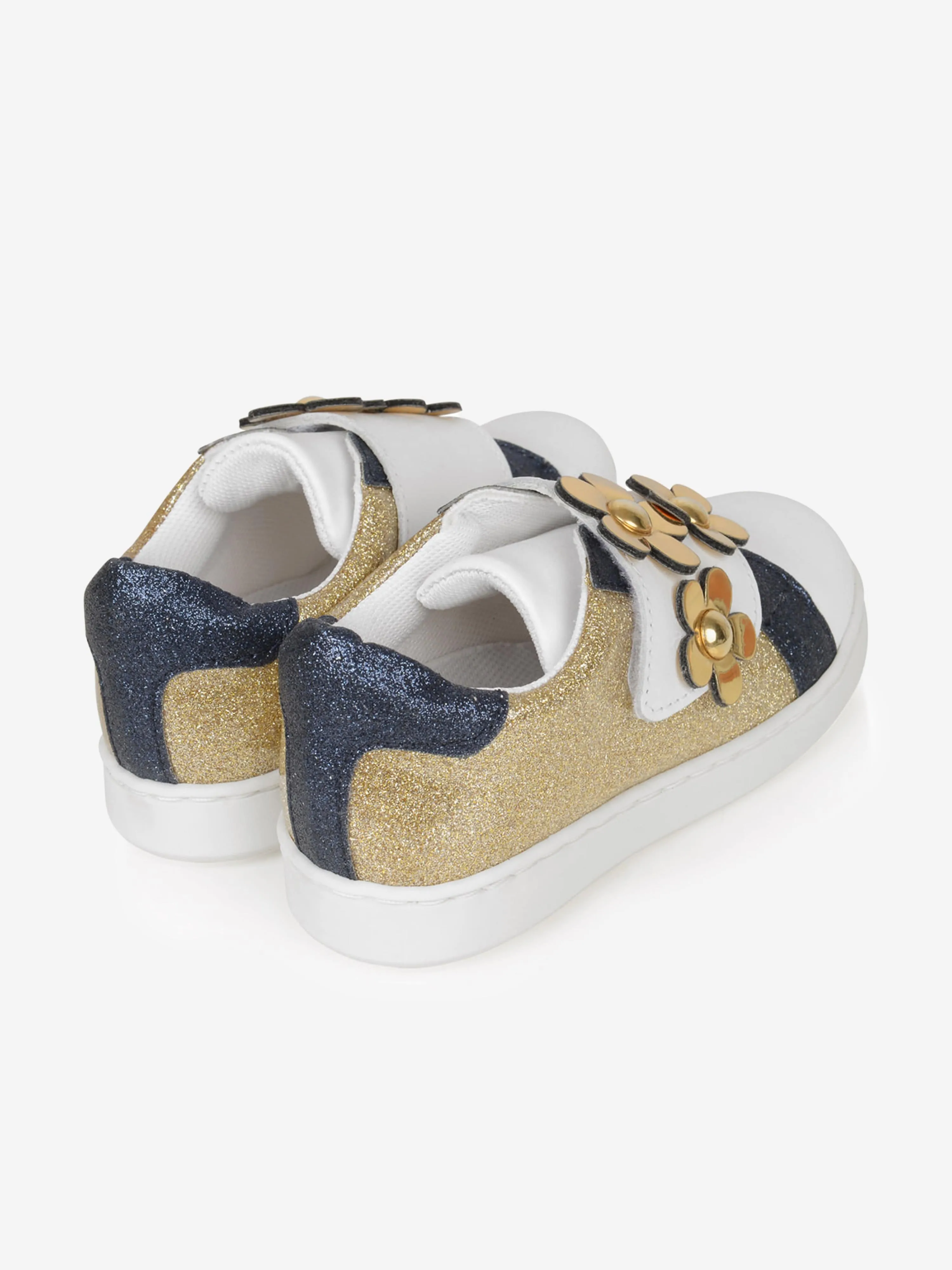 MARC JACOBS Girls Glitter Daisy Trainers