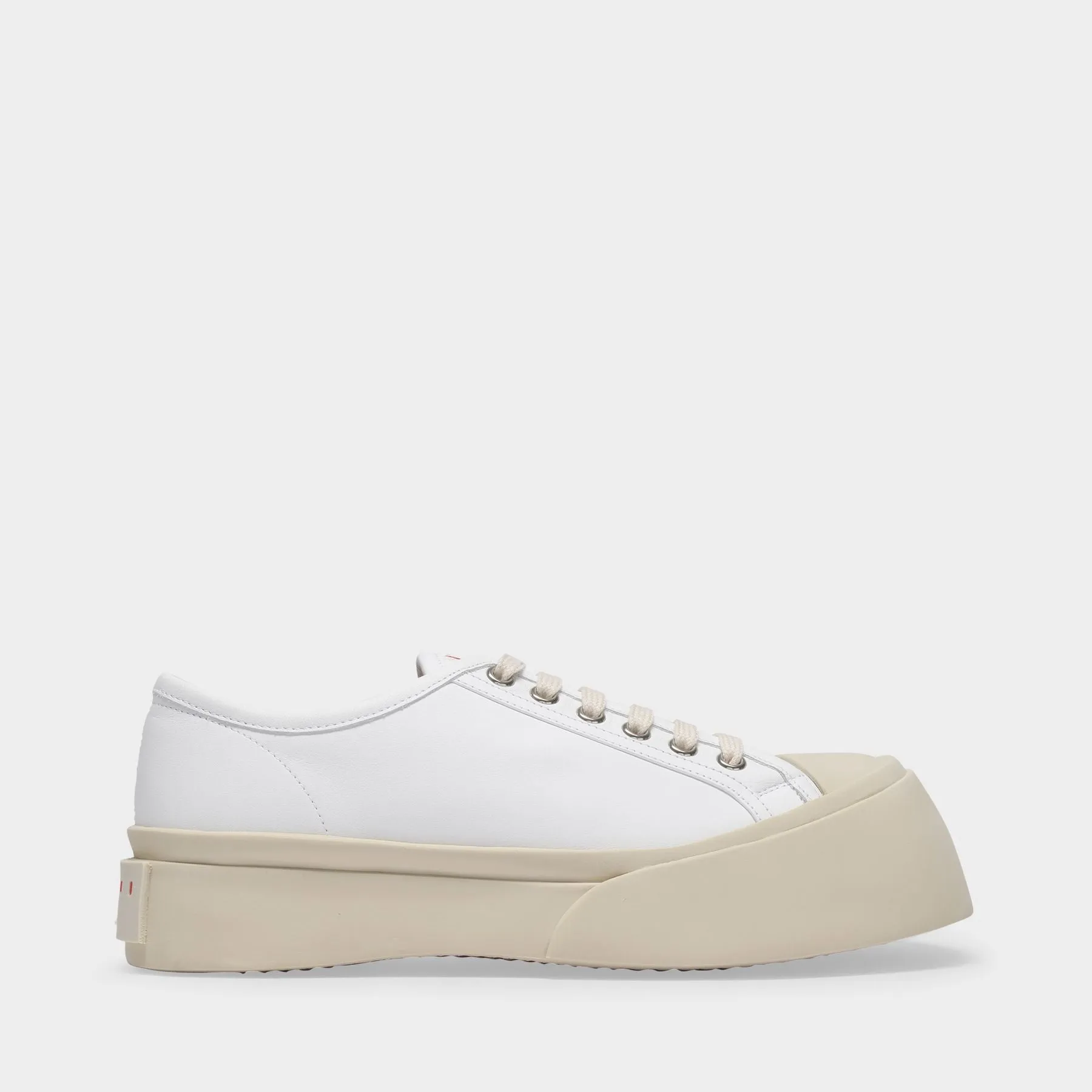 Marni  Laced Up Pablo Sneakers - Marni - Lily White - Leather