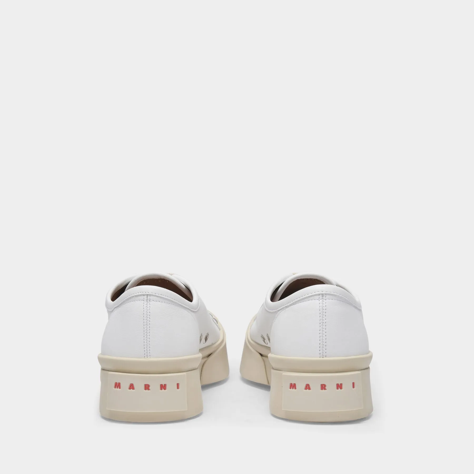 Marni  Laced Up Pablo Sneakers - Marni - Lily White - Leather