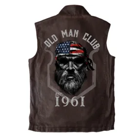 MEN'S 1961 OLD MAN CLUB VINTAGE DOUBLE COLLAR VEST