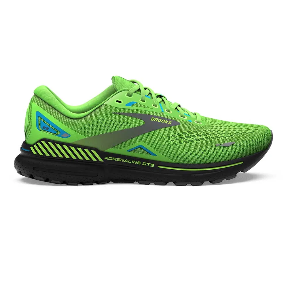 Men's Adrenaline GTS 23 Running Shoe - Green Gecko/Grey/Atomic Blue - Regular (D)