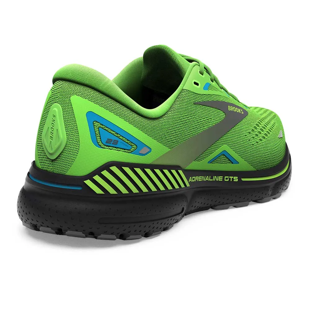 Men's Adrenaline GTS 23 Running Shoe - Green Gecko/Grey/Atomic Blue - Regular (D)