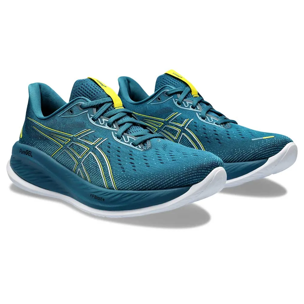 Men's Gel-Cumulus 26 Running Shoe - Evening Teal/Bright Yellow - Regular (D)