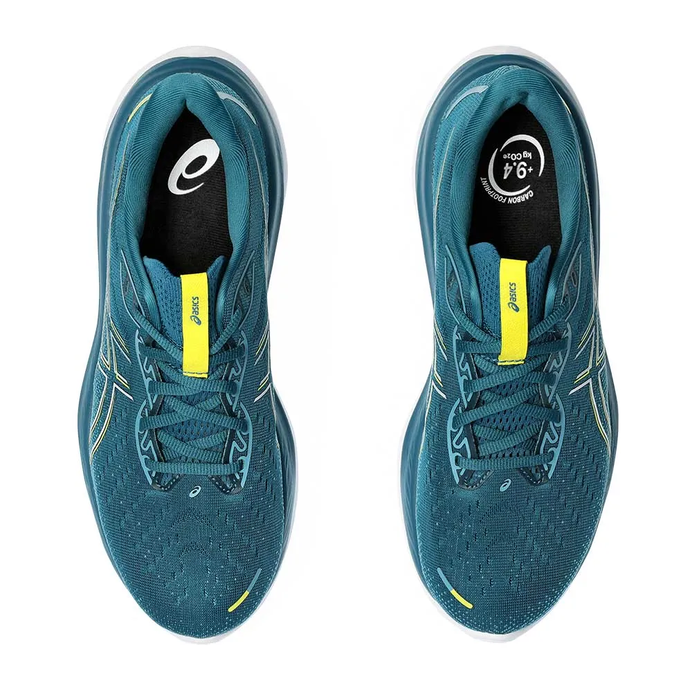 Men's Gel-Cumulus 26 Running Shoe - Evening Teal/Bright Yellow - Regular (D)