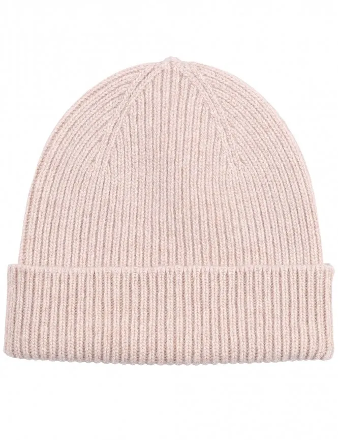 Merino Wool Beanie Hat - Ivory White