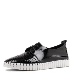 MIDAS Husto Black Patent Leather Sneakers Ws