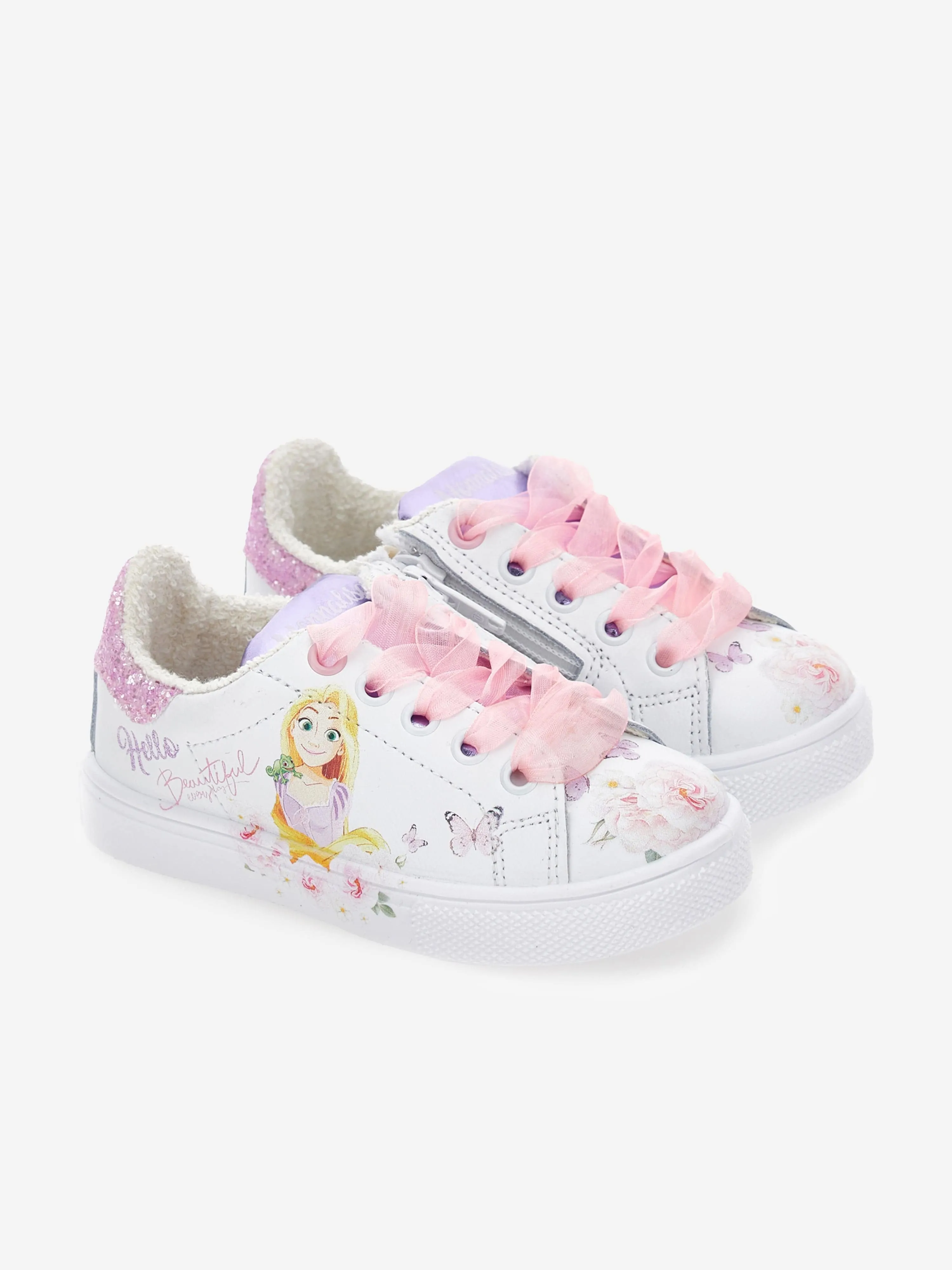 Monnalisa Girls Princess Trainers in White