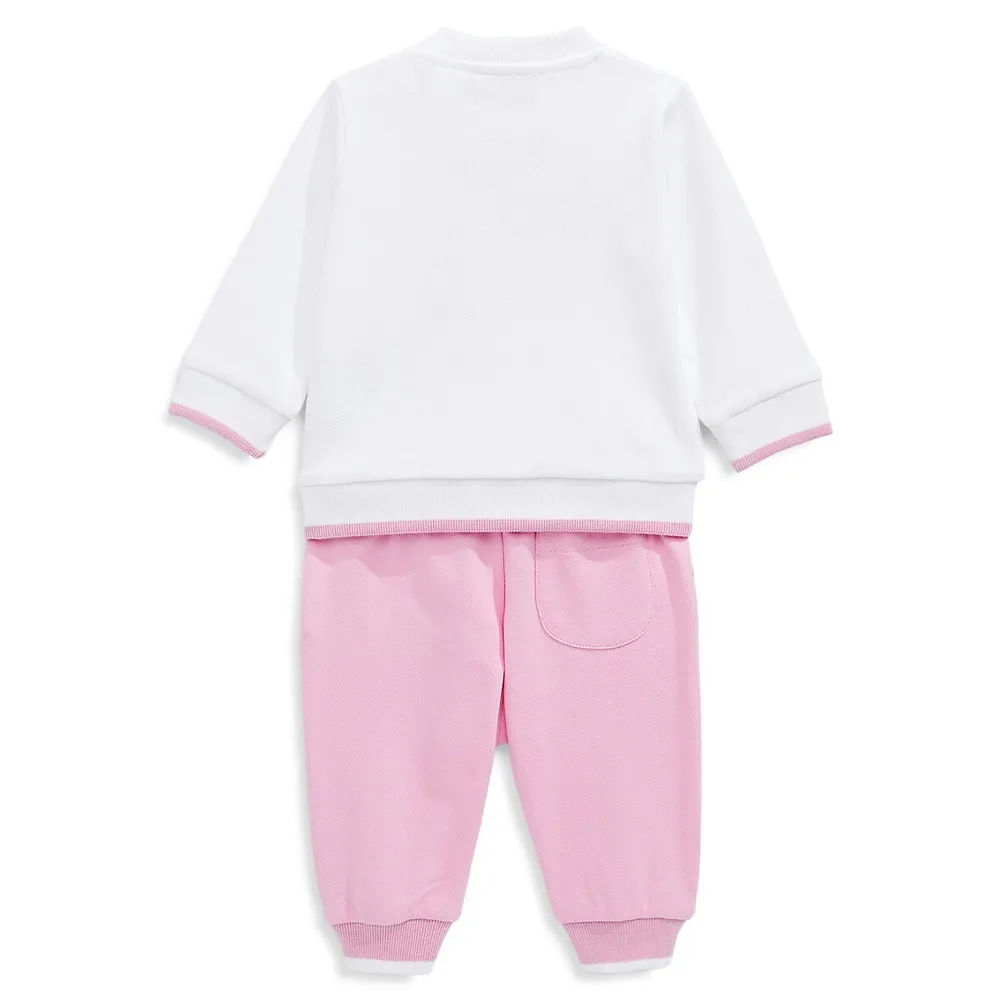 MOSCHINO Baby Girl's 2-Piece Sweatshirt and Joggers Set